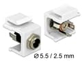 Pikkukuva 4 / 5: DeLOCK 86373, Metallinen, Valkoinen, DC 5.5 x 2.5 mm, 20,7 mm, 22 mm, 16,3 mm