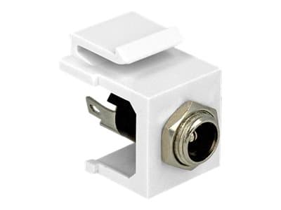 DeLOCK 86373, Metallinen, Valkoinen, DC 5.5 x 2.5 mm, 20,7 mm, 22 mm, 16,3 mm