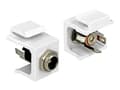 Pikkukuva 1 / 5: DeLOCK 86373, Metallinen, Valkoinen, DC 5.5 x 2.5 mm, 20,7 mm, 22 mm, 16,3 mm