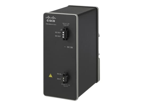 Cisco DC-DC Power Module for POE solution - Strømomformer (DIN-skinnemonterbar) - 18 - 60 V - 65 watt - for Industrial Ethernet 3000 Series