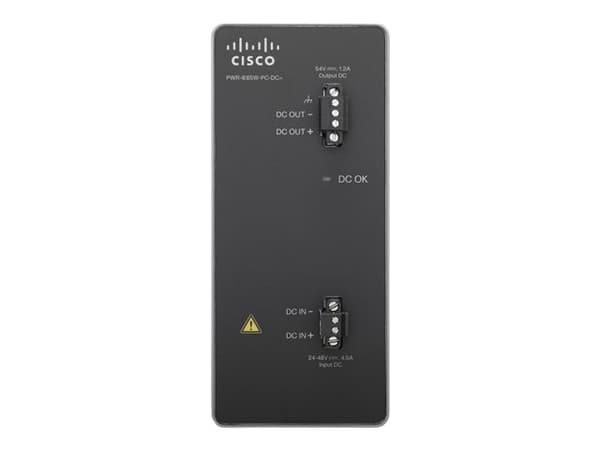 Cisco DC-DC Power Module for POE solution - Strømomformer (DIN-skinnemonterbar) - 18 - 60 V - 65 watt - for Industrial Ethernet 3000 Series