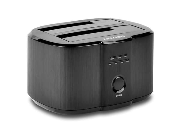 Axagon ADSA-ST, Harddisk, SSD, SATA, Serial ATA II, Serial ATA III, 2.5,3.5", USB 3.2 Gen 1 (3.1 Gen 1) Type-B, Sort, Aluminium