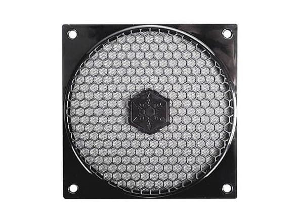 SilverStone FF121 - Viftegrill med filter - svart