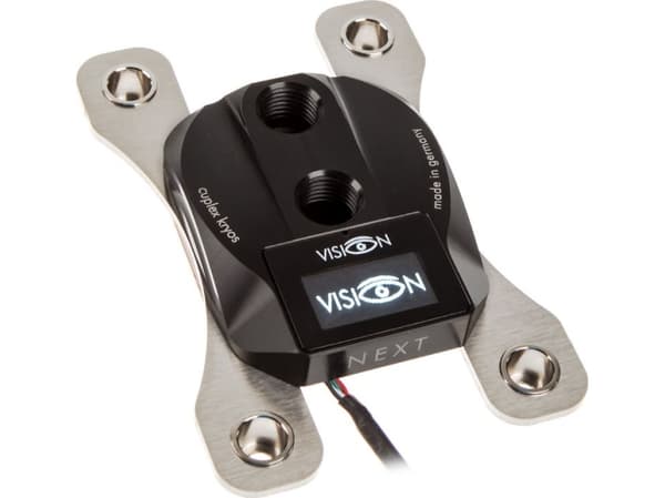 Aqua Computer 21714, Svart, Silver, Water block, Vätska, Acetal,Nickel, Uttag AM4, 1/4"