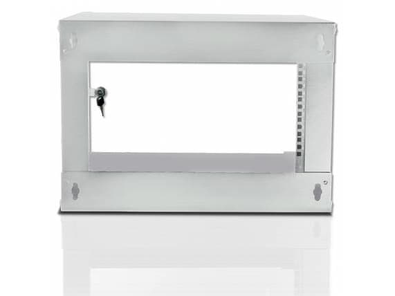Techly I-CASE EL-1006G45, Väggmonterad rack, 6U, 50 kg, 14,2 kg, Grå