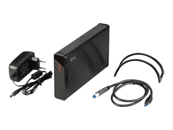 i-Tec MySafe Advance - Förvaringslåda - 3.5" - SATA 6Gb/s - USB 3.0 - svart