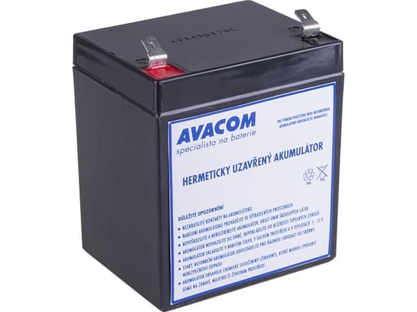 AVACOM AVA-RBC30-KIT, Forseglet blysyre (VRLA), 1 stykker, Sort, Vietnam, APC RBC30, 1,93 kg