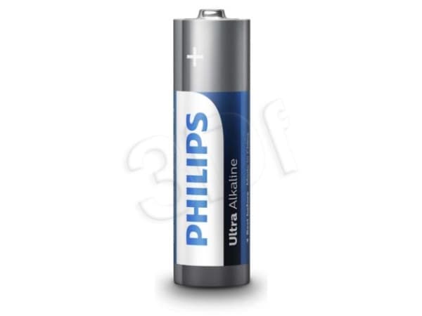 Philips Ultra Alkaline Batteri LR6E2B/10, Engangsbatteri, AA, Alkalinsk, 1,5 V, 2 stykker, 7 år