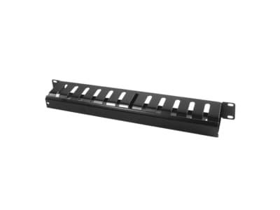 LogiLink ORCC01B, Kabelskilleskuff, Stål, Sort