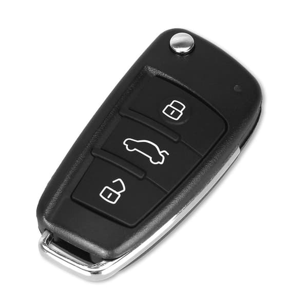 3-knap bilnøgledæksel Audi silver