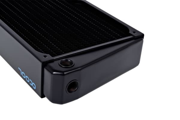 Alphacool 14244, Jäähdytin, Messinki, Terästä, Musta, 144 mm, 195 mm, 45 mm