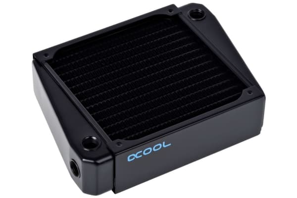 Alphacool 14244, Jäähdytin, Messinki, Terästä, Musta, 144 mm, 195 mm, 45 mm