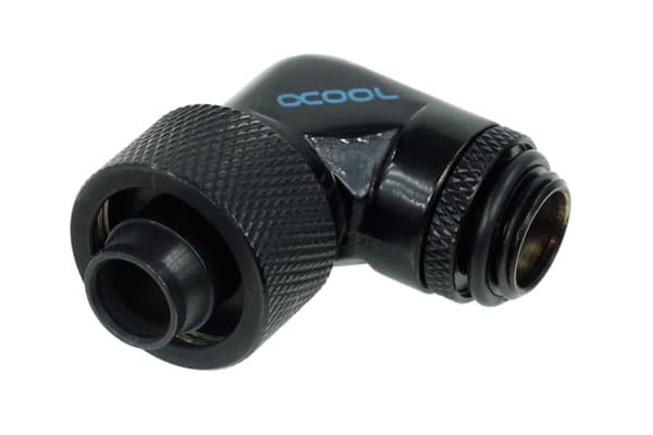 Alphacool HF Screw connector - Armatur for væskekjølesystem - mørkesvart