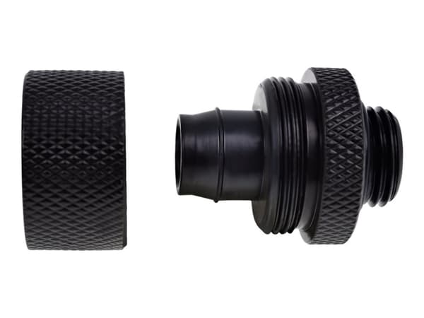 Alphacool Eiszapfen 16/10mm puristusliitin G1/4 - Jäähdytysjärjestelmän liitos - syvämusta (6 kpl)