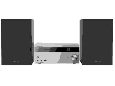 Grundig CMS 4000 BT DAB+ Hemmaljud mikrosystem 100 W Svart, Silver