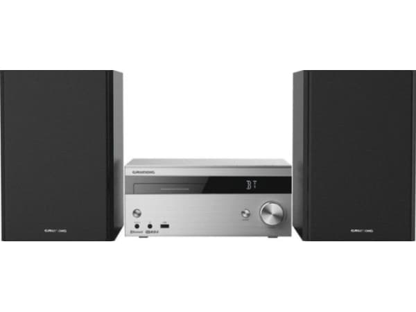 Grundig CMS 4000 BT DAB+ Hemmaljud mikrosystem 100 W Svart, Silver