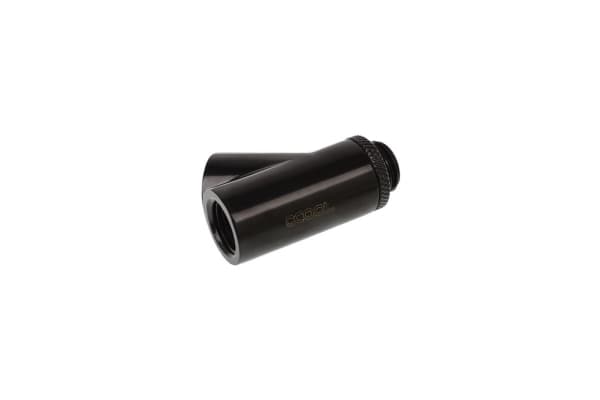 Alphacool 17401, mässing, Svart, 1/4", 45°, 18 mm, 44 mm