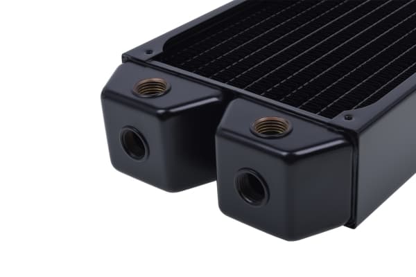 Alphacool NexXxoS XT45, Kjøleribbe, Messing, Kopper, Stål, Sort, 12 cm, 124 mm, 522 mm