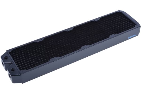 Alphacool NexXxoS XT45, Kjøleribbe, Messing, Kopper, Stål, Sort, 12 cm, 124 mm, 522 mm