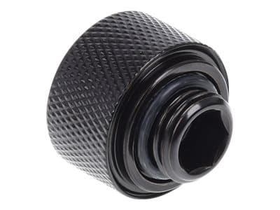 Alphacool Eiszapfen HardTube 16mm - Armatur for væskekjølesystemkompresjon - mørkesvart (en pakke 6)