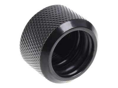 Alphacool Eiszapfen HardTube 16mm - Armatur for væskekjølesystemkompresjon - mørkesvart (en pakke 6)