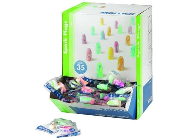 Monacor SPARKPLUG-200, Kertakäyttökorvatulppa, Monivärinen, 35 dB, Polyuretaani, EN 352, Laatikko