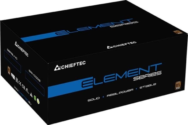 Chieftec ELP-700S, PSU, 700 Watt, 80 PLUS BRONZE, PFC Active Sort