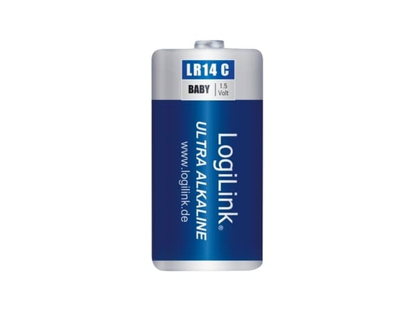 LogiLink LR14B2, Engangsbatteri, C, Alkalinsk, 1,5 V, 2 stykker, 4800 mAh