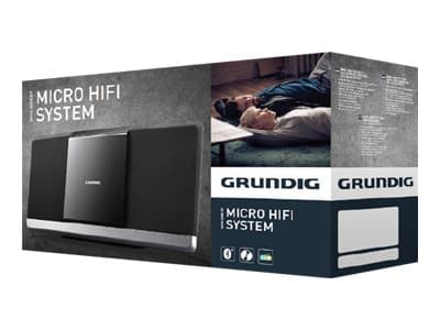 Grundig WMS 3000 BT DAB+ - Mikrosystem - 2 x 20 Watt - svart