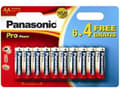 Miniatyrbild 1 av 2: Panasonic Pro Power AA 6+4, Engångsbatteri, AA, Alkalisk, 1,5 V, 10 styck, Svart, Guld, Röd