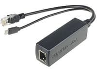MicroConnect - PoE fordeler - DC 48 V - output-stikforbindelser: 1 - sort