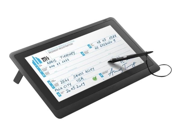 Wacom DTK-1660E - Digitizer w/ LCD-näytöllä - 34,42 x 19,36 cm - sähkömagneettinen - kaapelointi - HDMI, USB 2.0