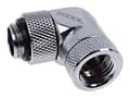 Miniatyrbilde 1 av 5: Alphacool Eiszapfen Connector Series - Vinklet armaturadapter for væskekjølesystem - sølvnikkel