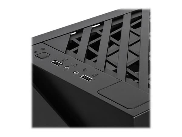 SilverStone Lucid LD03 - Tower - Mini-DTX - ingen strömförsörjning (SFX12V/SFX-L12V) - svart - USB/ljud