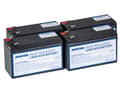 Miniatyrbilde 1 av 2: AVACOM AVA-RBC24-KIT, Forseglet blysyre (VRLA), 4 stykker, Sort, Vietnam, APC RBC24, 10,8 kg