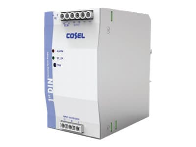 Allied Telesis AT-IE048-480 - Strømforsyning (DIN-skinnemonterbar) - AC 90 - 264 / DC 98 - 350 V - 480 watt - aktiv PFC Hvit