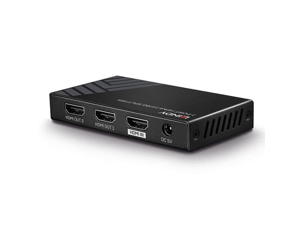 Lindy 38235, HDMI, 2x HDMI, 3840 x 2160 pixlar, Svart, Metall, CE, FCC, RoHS, REACH, California Proposition 65