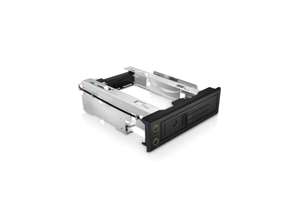 ICY BOX IB-166SSK-B - Bevegelig lagerrack - 3.5" - svart
