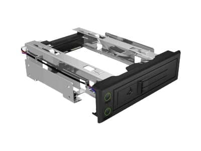 ICY BOX IB-166SSK-B - Bevegelig lagerrack - 3.5" - svart