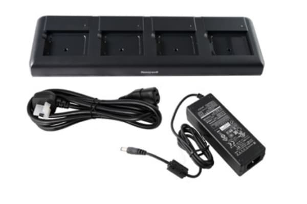 Honeywell Quad Battery Charger - Batteriladdare - utgångskontakter: 4 - Europa - för P/N: BAT-EDA50K-1