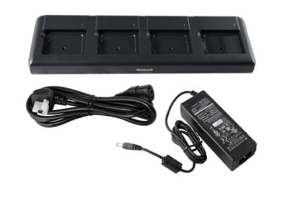 Honeywell Quad Battery Charger - Batteriladdare - utgångskontakter: 4 - Europa - för P/N: BAT-EDA50K-1