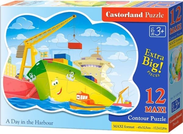 Castorland 12 EL. Maxi, Dzien w porcie (120130)