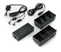 Miniatyrbilde 2 av 3: Zebra 3-Slot Battery Charger Connected via Y Cable - Batterilader - utgangskontakter: 3 - Storbritannia (en pakke 2) - for QLn 220, 220 Healthcare, 3