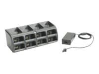 Zebra 8-Slot Battery Charger Kit - Strømadapter og batteriopplader
