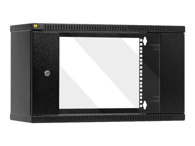 Netrack - Skåp - väggmonterbart - grafit - 6U - 19"