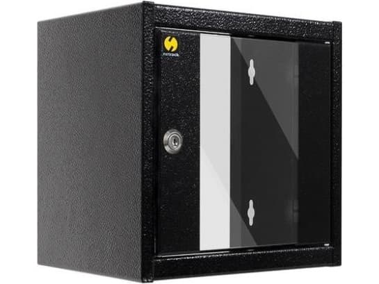 Netrack - Rack skap - veggmonterbar - koksgrå - 4.5U - 10"/19"