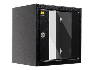 Netrack - Rack skap - veggmonterbar - koksgrå - 4.5U - 10"/19"