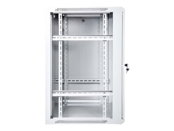 DIGITUS Professional DN-W19 18U/600 - Skap - veggmonterbar - grå, RAL 7035 - 18U - 19"