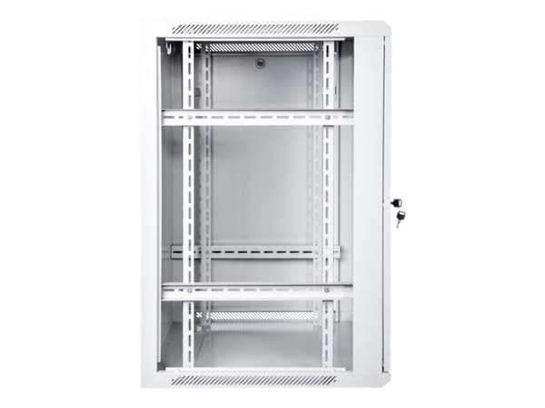 DIGITUS Professional DN-W19 15U/600 - Skåp - väggmontering - grå, RAL 7035 - 15U - 19"
