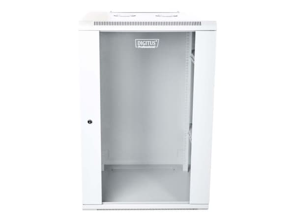 DIGITUS Professional DN-W19 15U/600 - Skåp - väggmontering - grå, RAL 7035 - 15U - 19"